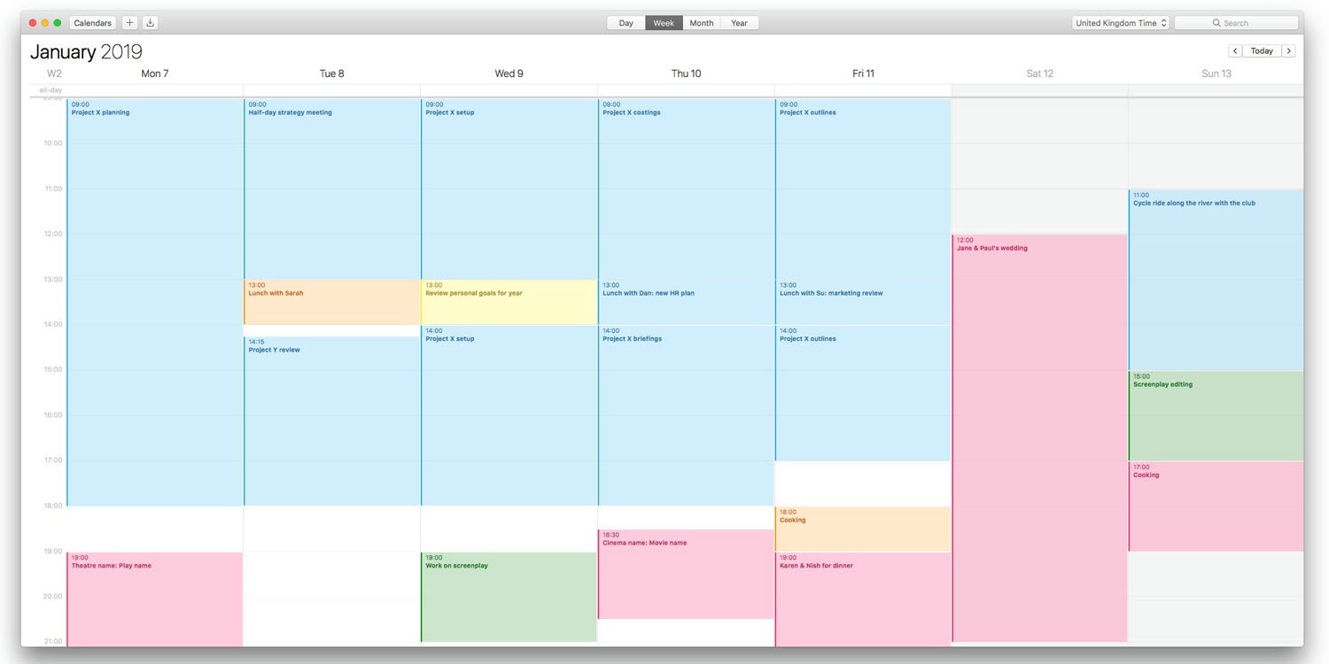 Comment utiliser des calendriers à code de couleur sur Mac, iPhone et