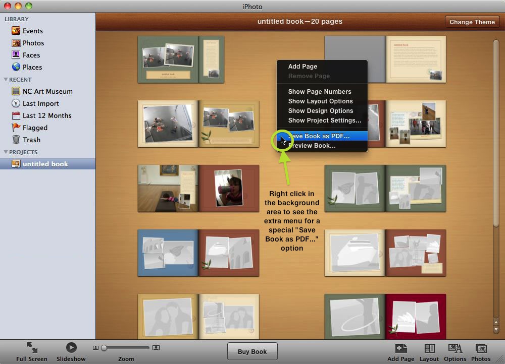 tutoriel pour creer un livre photo avec un mac