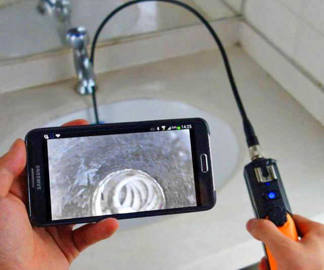 caméra endoscopique Android pour deboucher des canalisations