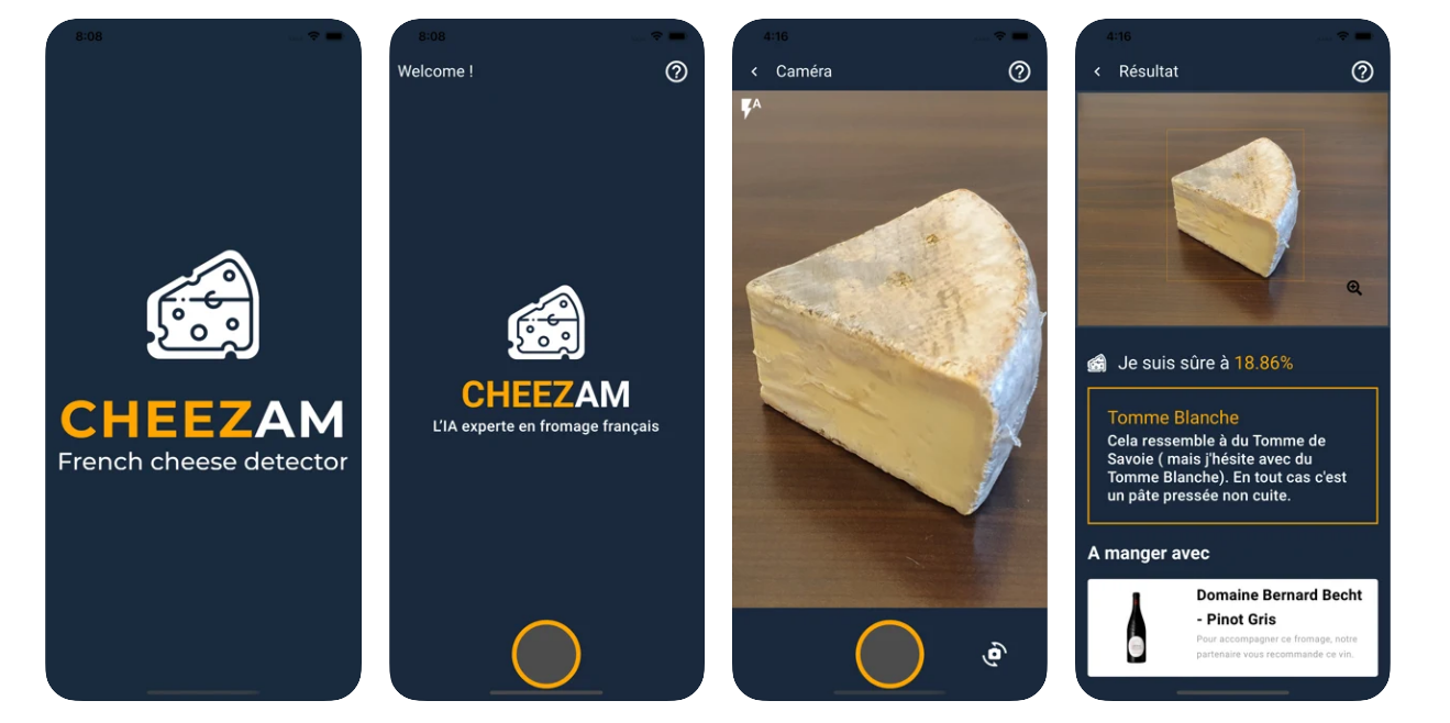 Application pour reconnaitre un fromage? Cheezam est LA Solution! - iPom